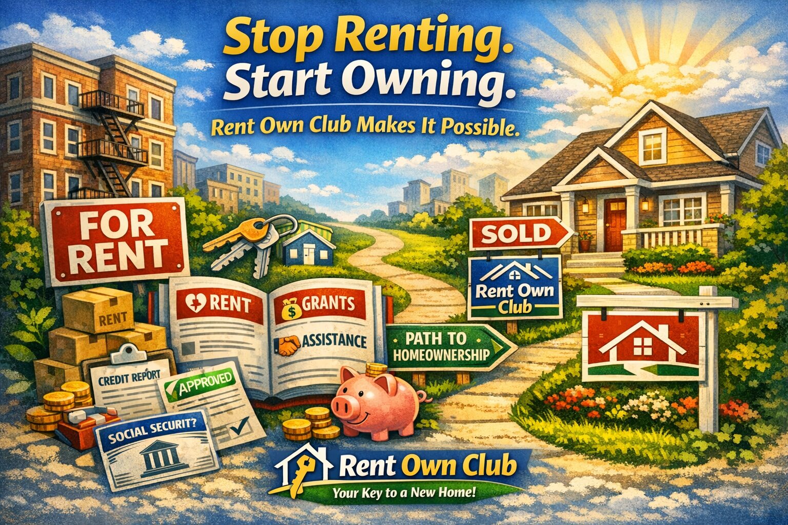 Stop Renting. Start Owning. Rent Own Club Makes It Possible.